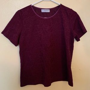Sag Harbor burgundy color shirt
